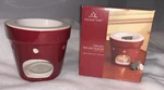 Holiday Time Ceramic Red Melt Burner Home Fragrance Oil Diffuser. Fixed Price $14.99.