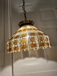 Rare Vintage Felipe Derflingher Mosaic Mcm Hanging Swag Light Lamp Shade. Fixed Price $256.50.