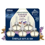 Glade Plugins Scented Oil Calm Scent, Notes Of Lavender & Sandalwood, 5 Count. Fixed Price $23.49.