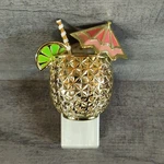 Bath Body Works Wallflower Pineapple Drink Umbrella Plug Lights Gold. Fixed Price $14.99.