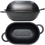 Crucible Cookware Cast Iron Bread Pan With Lid 9.65" X 6.3",. Fixed Price $84.90.