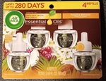 Airwick Essential Oils Plug In 4 Refills Paradise Retreat Cherry Coconut. Fixed Price $9.86.