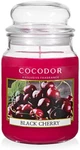 Cocodor Black Cherry Scented, Large Glass Jar 18OZ Wick Candle, 110 Hours. Fixed Price $35.99.