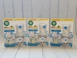 (pack Of 3) Air Wick Essential Oils, Fresh Linen, Total Warmers & Refills. Fixed Price $13.45.
