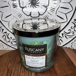 Tuscany Candle 14 Oz Eucalyptus Mint Jar Soy Blend Triple Wick Essential Oil New. Fixed Price $28.95.