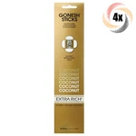 4X Packs Gonesh Extra Rich Incense Sticks Coconut Scent 20 Each. Fixed Price $20.13.