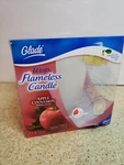 Nos Glade Wisp Flameless Candle Glass Holder Apple Cinnamon New Sealed. Fixed Price $15.99.