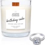 Jackpot Candle Birthday Cake With Ring Inside ($15 To $5,000) Size 7. Fixed Price $37.04.