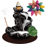 DK177 Waterfall Incense Holder Backflow Cone Ceramic Burner Handcrafted Porcelai. Fixed Price $13.01.