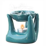 Oil Burner For Home, Office, With 1 Tea Light Candle, Made By Porcelain (green). Fixed Price $38.99.