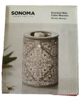 Sonoma Gray Medallion Electric Scented Wax Cube Warmer New. Fixed Price $14.99.