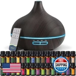 Sacatr 550ML Diffuser With 30X5 Essential Oils, Ultrasonic Technology, Re. Fixed Price $64.48.