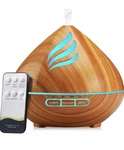 Essential Oil Scent Diffuser: 500ML Aroma With Remote Coffee Brown. Fixed Price $29.00.