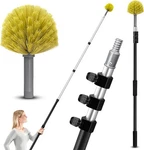4-12FT Cobweb With Extension Pole, 20 Foot High Reach Feather Dusters. Fixed Price $64.11.