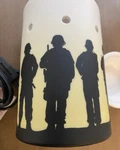 Scentsy Service And Sacrifice Military Themed Wax Warmer Aromatherapy Euc. Fixed Price $25.00.