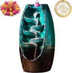 Ceramic Incense Burner With 100 Upgraded Cones, Waterfall Backflow Holde. Fixed Price $30.74.