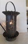 Irvins Wax Warmer Punched Tin Stars Primitive Country Rustic 9 Inch. Fixed Price $14.99.