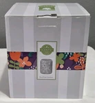 Scentsy Rooftop Garden Electric Wax Warmer Gray Floral Ceramic 73486 Love Gift. Fixed Price $24.99.