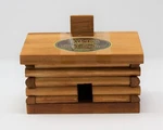 Paine's Log Cabin Incense Burner With 10 Cedar Cones Holiday Christmas Tree. Fixed Price $19.95.