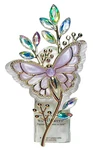 New Lilac Purple Butterfly Wallflower Plug In With Gems Bath & Body Works Unlit. Fixed Price $33.40.