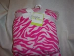 Baby Starters White Light Pink Zebra Animal Print Jungle Plush Blanket. Fixed Price $74.99.