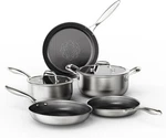 Cooker King YMX801 7 Pieces Cookware Set Non Stick Ceramic Coating With Lid. Fixed Price $144.99.