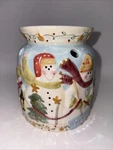Yankee Candle Ceramic Christmas Holiday Snowman Wax Tart Warmer Burner 5 Tall. Fixed Price $15.00.