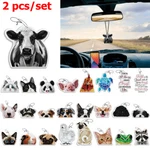2 Pcs Car Rearview Mirror Hanging Air Freshener Aroma Home Office Ornament Decor. Fixed Price $11.99.