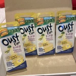 (4) Oust Clean Scent Oil Fan Refills Small Space Fragrancer Eliminates Odors. Fixed Price $19.00.