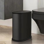 Stainless Steel Litter Bin 1.8 Gal, Slim, Odor Control, Bathroom, Black. Fixed Price $41.58.