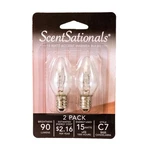 Scentsationals 15 Watt Clear Light Bulbs For Wax Warmers, 2 Pack. Fixed Price $14.99.