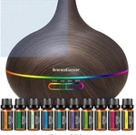 Innogear Wood Diffuser 400ML + 10 Oils Timers 7 Lights Ultrasonic Humidifier. Fixed Price $39.87.