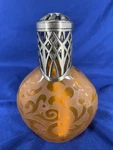 La-tee-da Art Glass Fragrance Lamp 6" Orange Swirl Deodorizer. Fixed Price $19.00.