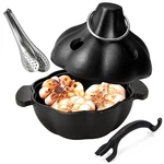 Iprouder Cast Iron Garlic With Handle, Smoker Roaster, Cooker,.... Fixed Price $99.88.