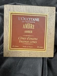 Occitane Amber Incense Cones Original Wooden Box. Fixed Price $64.99.
