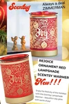 Scentsy Rejoice Wax Warmer Red & Gold Glass Holiday Christmas Glo Nite Lite New. Fixed Price $57.49.