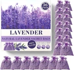 36 Pack French Dried Lavender Sachet Bags, 100% Natural For Drawer. Fixed Price $21.89.