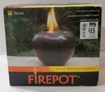 Firepot Hand Glazed Ceramic Green By Bird Brain High 5.5" Wide Open Box. Fixed Price $14.99.