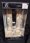 Elegant Expressions Twin Pack Linen Fragrance Diffusers 40 M. Each. Fixed Price $14.95.