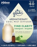 Glade Aromatherapy Cool Mist Diffuser W/refill Find Clarity Bergamot Lemongrass. Fixed Price $16.00.