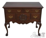 67888: Kittinger Biggs Mahogany Wa 1781 Chippendale Style Lowboy. Fixed Price $1595.00.