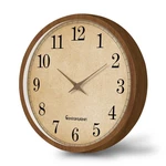 Constantplanet Solid Wood Wall Clock 12 Battery Operated Inch, Brown. Fixed Price $37.99.