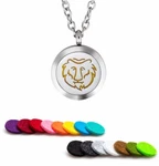 Essential Oil Diffuser Necklace Pendant Stainless Steel Aromatherapy Zodiac Leo. Fixed Price $9.20.