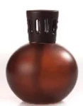 Brown Large Frosted Glass Sphere Lampair Fragrance By Millefiori Milano. Fixed Price $36.40.