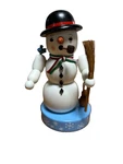 Vintage Kwo Snowman With Broom Incense Smoker. Fixed Price $105.00.