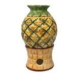 Cracker Barrel Pineapple Potpourri Ceramic Tealight Warmer 3 Pc Set. Fixed Price $24.99.