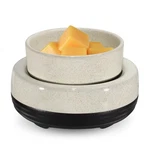 Copinpin Wax Melts Warmer, Ceramic Candle Melter 5*5*3.1IN, Beige Black. Fixed Price $27.22.