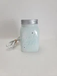 Scentsy Remember Stop & Chase Fireflies Full Size Warmer Mason Jar Light Blue. Fixed Price $39.79.