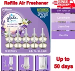10 Glade Plugins Refills Air Freshener Scented Essential Oils Lavender & Vanilla. Fixed Price $31.44.