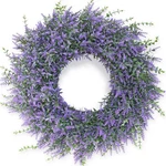 26" Lavender & Eucalyptus Wreath For Front Door, Porch, Window - Large Artifi.... Fixed Price $77.89.